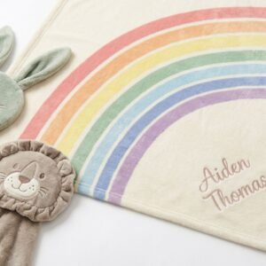 rainbow-stripe-name-blanket