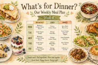 What’s for Dinner Goals! Our Weekly Meal Plan Week 4
