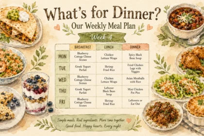 What’s for Dinner Goals! Our Weekly Meal Plan Week 4