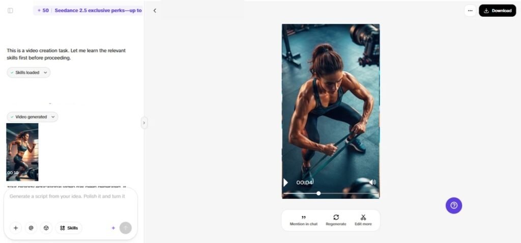 Review the video draft and check