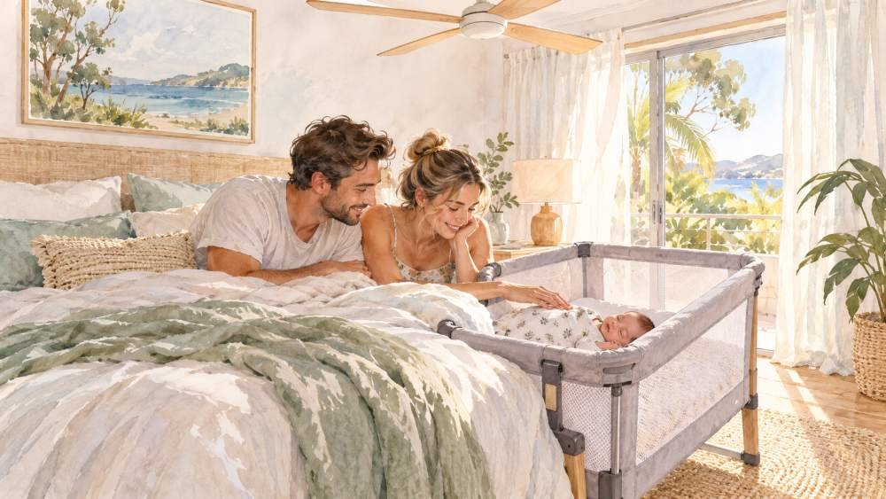 Bedside Cots for Australian Summer Births